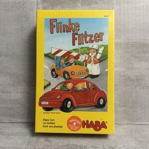 HABA Board Game‎ Flinke Flitzer (Zippy Cars, Multi-Language Ed) Box NM